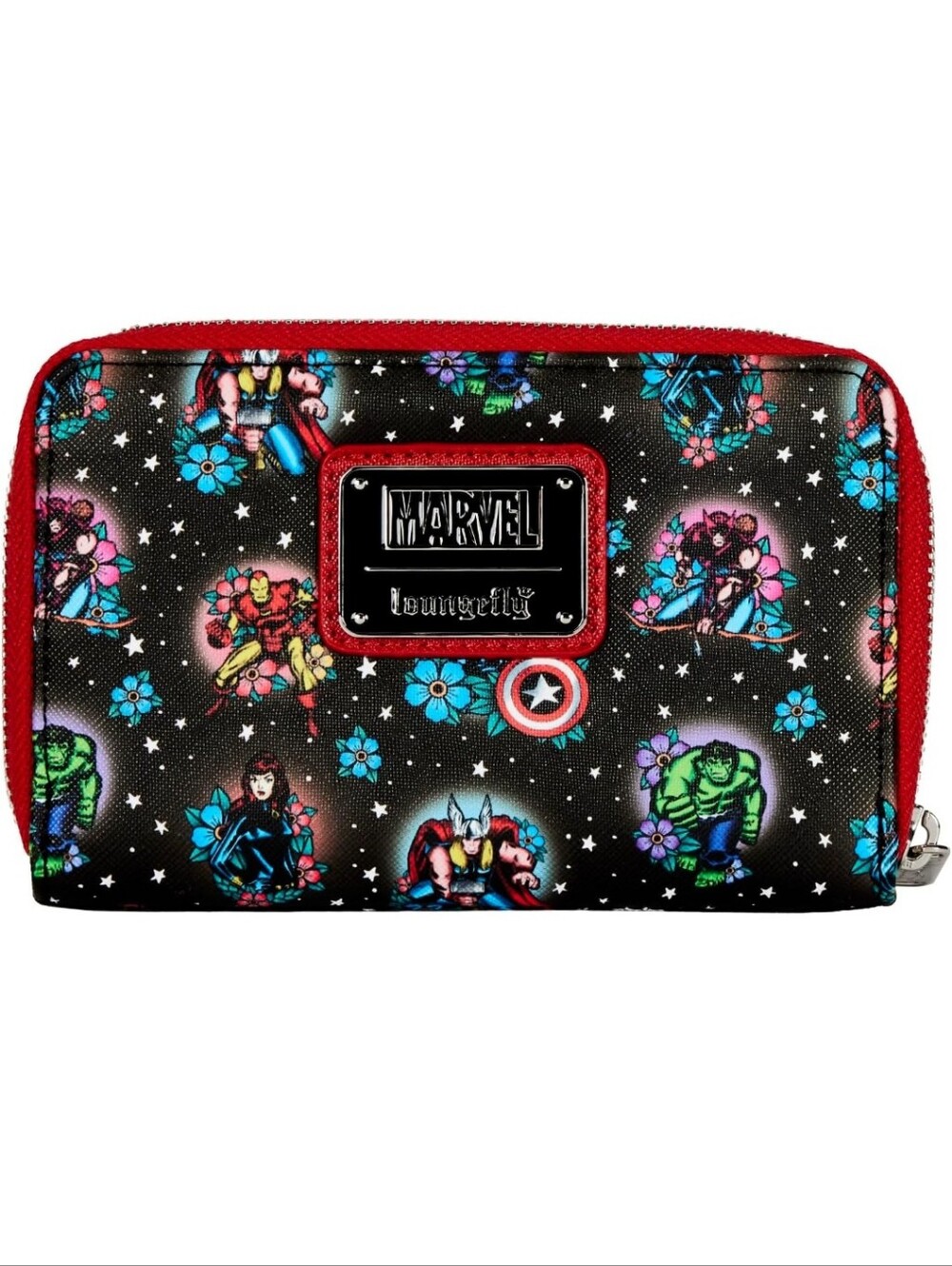 NWT: Loungefly Marvel Avengers Tattoo Zip Around Wallet
